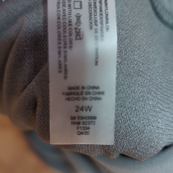 Raisins Curve Women's Plus Calina Solids Costa Skirt Swim Bottom in Grey 24W - Picture 6 of 7